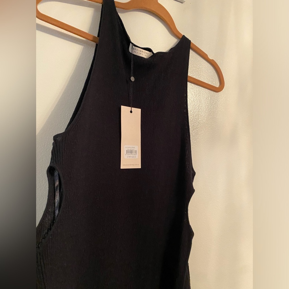 NWT Bec and Bridge Wild Side Midi dress. Size 2 black - Picture 3 of 10